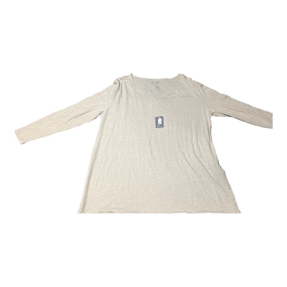 Terra & Sky Tunic Length Top Comfort Soft Long Sleeve Women’s 14 W NWOT